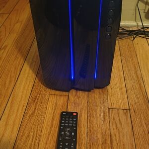 Bobtot 5.1 800w Surround Sound Speaker System with Subwoofer Blue LED Accent